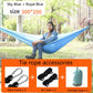 Frendorf | Outdoor Hängematte Nylon Fallschirmstoff Reise Camping Schaukel, Stil: 3m x 2m (Himmelblau+Königsblau)