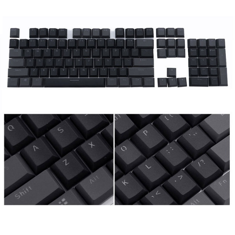 Frendorf | 104-Tasten Zwei-Farben Mold Transparent PBT Keycap Mechanische Tastatur (Dunkelgrau)