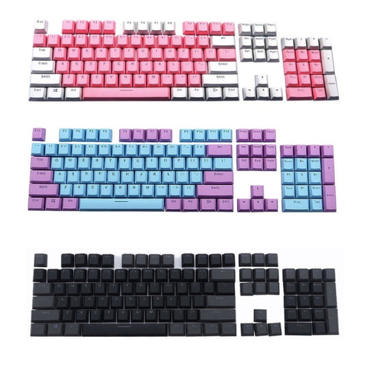 Frendorf | 104-Tasten Zwei-Farben Mold Transparent PBT Keycap Mechanische Tastatur (Dunkelgrau)