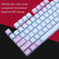 Frendorf | 104-Tasten Zwei-Farben Mold Transparent PBT Keycap Mechanische Tastatur (Dunkelgrau)