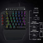 Frendorf | K700 44 Tasten RGB Leuchtend Umschaltbare Achse Gaming Einhändig Tastatur, Kabel Länge: 1m(Tea Shaft)