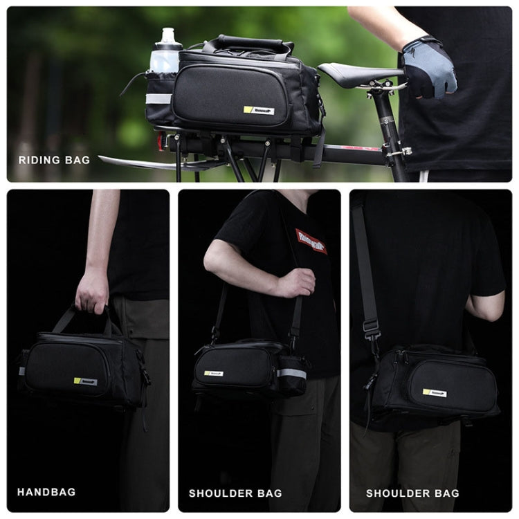 Frendorf | Rhinowalk Reitausrüstung Fahrradtasche hinten, Farbe: RK6201B Voll schwarz