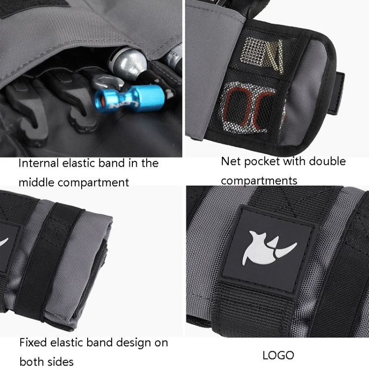 Frendorf | Rhinowalk RK5100 Fahrrad Werkzeug Taschenlagerungstasche Mountainbike Satteltasche (Grau)