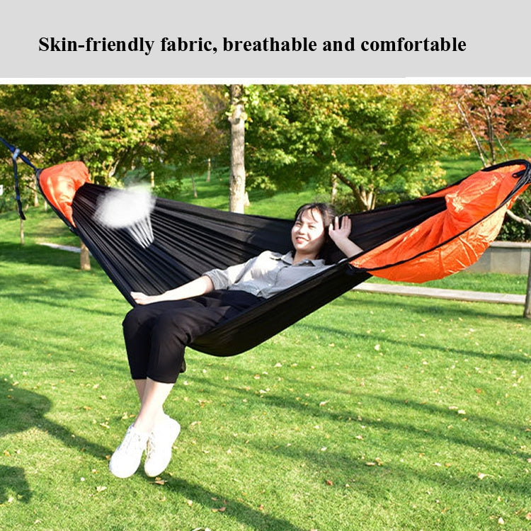 Frendorf | Strut Mückennetz-Hängematte Diamond Sonnenschutz Set Outdoor Camping Automatische Schnell-Öffnung Anti-Mücken Hängemattendach Set (Schwarz)