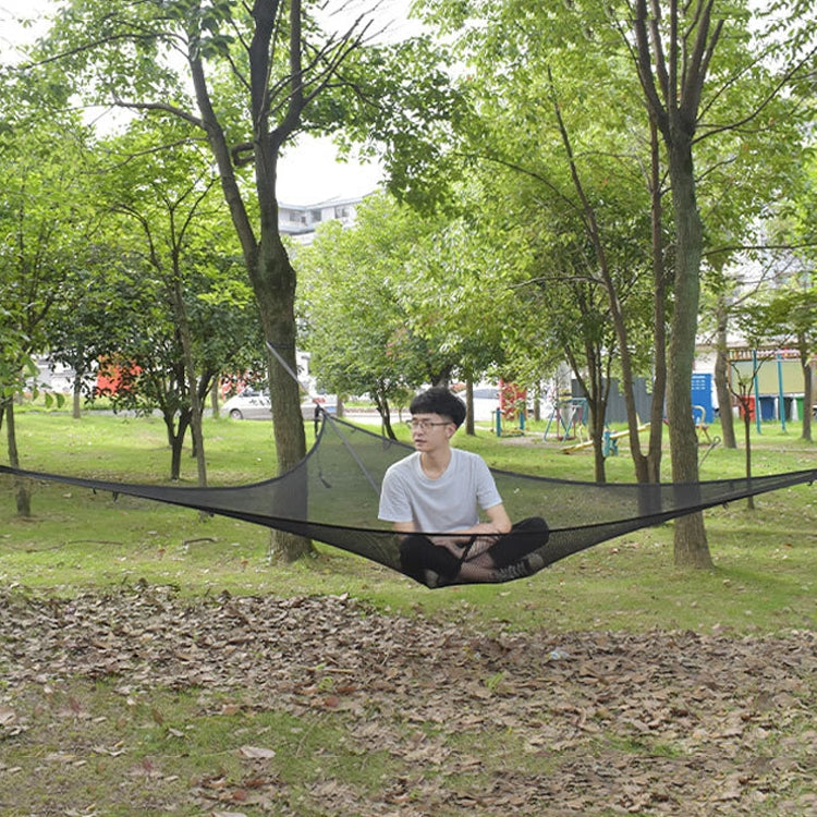 Frendorf | Outdoor Mehrpersonen-Hängematte Große Himmel Baum Zelt Luft Camping-Hängematte Dreiecks-Hängematte, Seitenlänge: 2,9 m