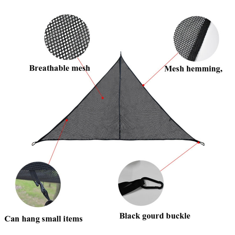 Frendorf | Outdoor Mehrpersonen-Hängematte Große Himmel Baum Zelt Luft Camping-Hängematte Dreiecks-Hängematte, Seitenlänge: 2,9 m