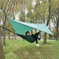 Frendorf | Outdoor Camping Sonnenblende + Anti-Mücken Hängematte Set Fallschirmstoff Netzgarn Anti-Mücken Hängematte (Tinte Grün)