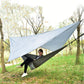Frendorf | Outdoor Camping Sonnenblende + Anti-Mücken Hängematte Set Fallschirmstoff Netzgarn Anti-Mücken Hängematte (Grau)