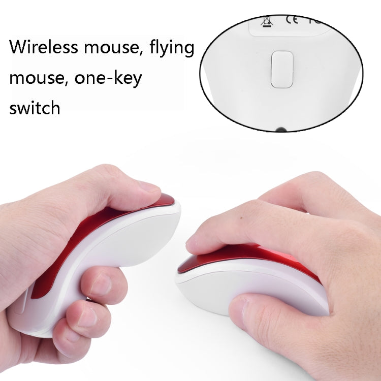 Frendorf | PR-01 1600 DPI 7 Tasten fliegendes Eichhörnchen Wireless Maus 2.4G Gyroskop Spiel Maus (Weiß Blau)