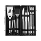 Frendorf | 10 in 1 Grillkombinationstool-Set Aluminium-Box Edelstahl-Grillset