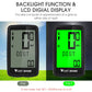 Frendorf | WEST BIKING Mountain Road Bike Fünf Sprachcode-Tabelle USB Fahrdrahtlose Code-Tabelle Tacho (Schwarz)