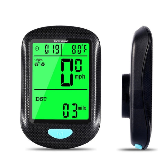 Frendorf | WEST BIKING Mountain Road Bike Wireless Code Meter Multi-Funktionsschnittstelle Fahrrad Geschwindigkeitsmesser (Schwarz)
