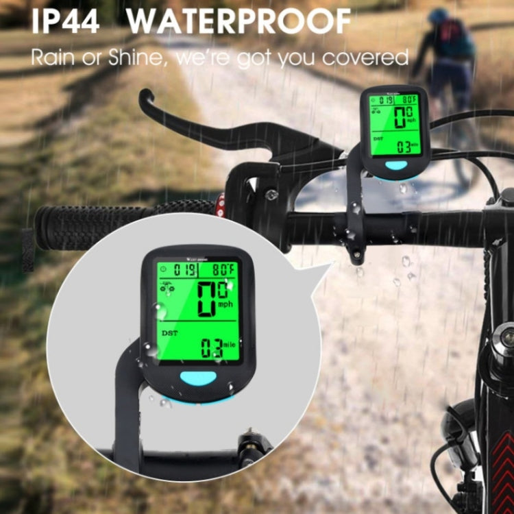 Frendorf | WEST BIKING Mountain Road Bike Wireless Code Meter Multi-Funktionsschnittstelle Fahrrad Geschwindigkeitsmesser (Schwarz)