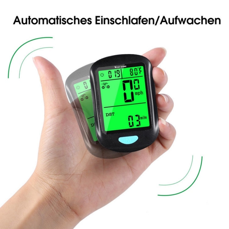 Frendorf | WEST BIKING Mountain Road Bike Wireless Code Meter Multi-Funktionsschnittstelle Fahrrad Geschwindigkeitsmesser (Schwarz)