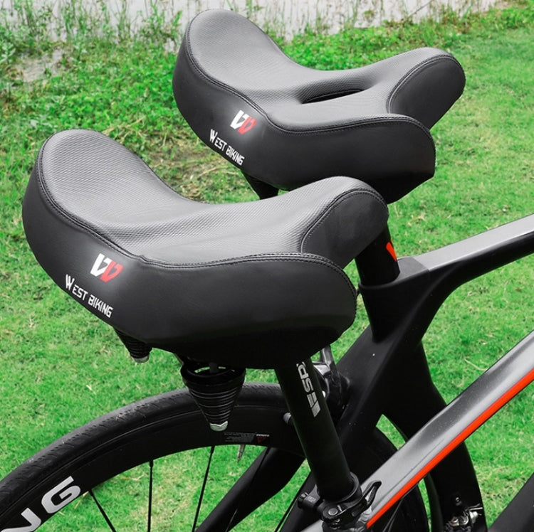 Frendorf | WEST BIKING Fahrradfahren Großer Po Bequemer Sattel (Schwarze Kerbe)