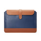 Frendorf | Horizontal Microfiber Farbmatching Notizbuch Liner Tasche, Stil: Liner Tasche (Blau + Braun), Anwendbares Modell: 11 - 12 Zoll