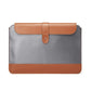 Frendorf | Horizontal Microfiber Farbabgleich Notizbuch Liner Tasche, Stil: Liner Tasche (Grau + Braun), Anwendbares Modell: 11 - 12 Zoll