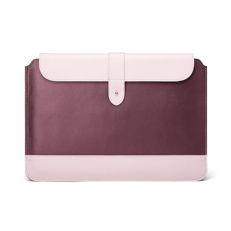 Frendorf | Horizontal Microfiber Farbmatching Notizbuch Liner Tasche, Stil: Liner Tasche (Weinrot), Anwendbares Modell: 14-15,4 Zoll