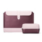 Frendorf | Horizontal Microfiber Farbmatching Notizbuch Liner Tasche, Stil: Liner Tasche + Power Tasche (Weinrot), Anwendbares Modell: 11 -12 Zoll