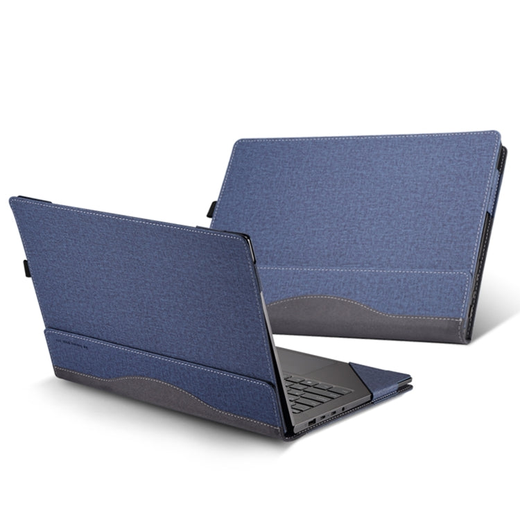 Frendorf | Für Samsung Galaxy Book 3 Pro 16 Zoll Leder Laptop Anti-Fall Schutzhülle (Dunkelblau)
