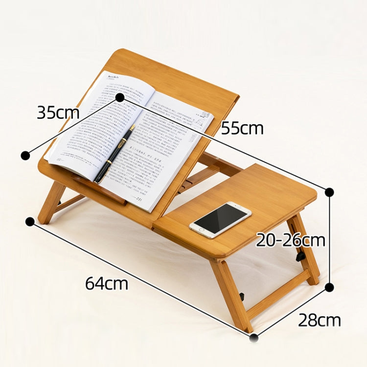 Frendorf | 741ZDDNZ Bett Nutzung Faltbar Höhenverstellbarer Laptop Tisch Wohnheim Schreibtisch, Spezifikation: Mittel 64cm