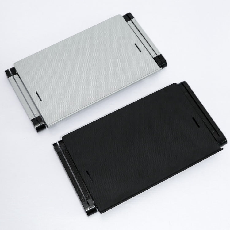 Frendorf | T8 Aluminiumlegierung Falt- & Hebelaptop Tisch Bürotisch Höhenverstellbare Halterung mit Lüfter & Mausboard (Silber)