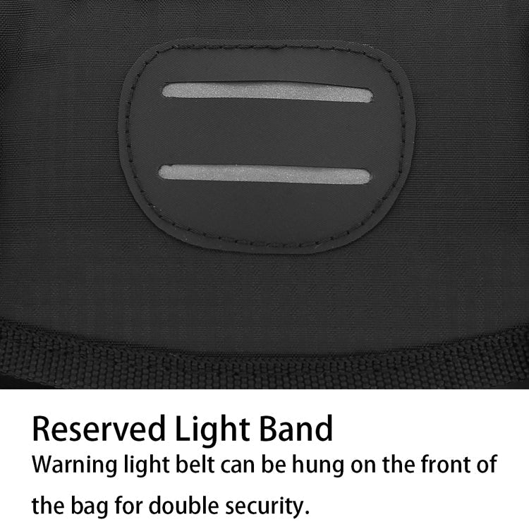 Frendorf | SAHOO 11L Vergrößerte Fahrrad Vordertasche Mountainbike Clip Mesh Wasserdicht und Verschleißfest Lenkertasche (Schwarz)