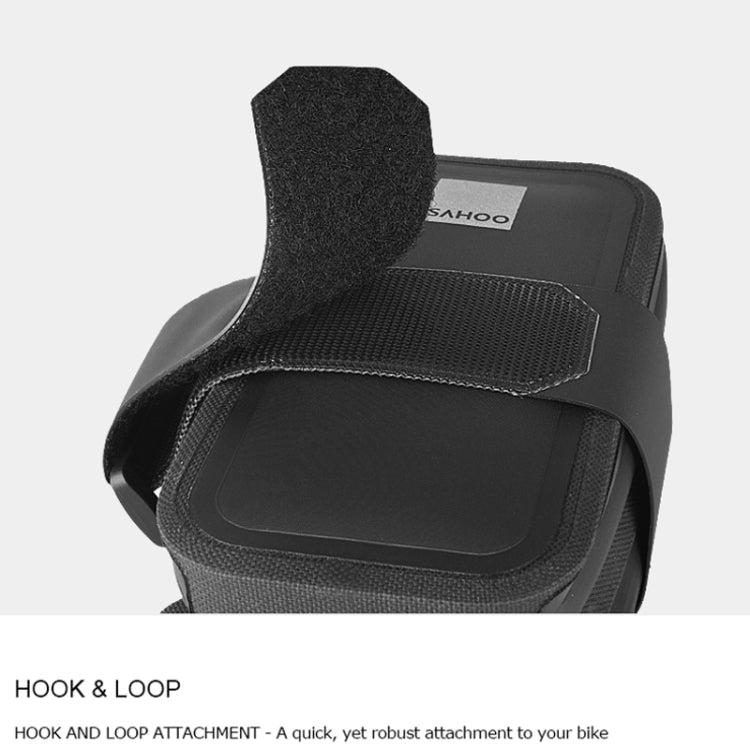 Frendorf | SAHOO 0.5L TPU wasserdicht tragbare Fahrrad Rücksack Sattel Tasche (Schwarz)