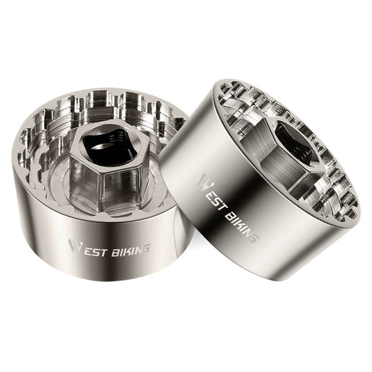 Frendorf | WEST BIKING YP0719253 5 in 1 44MM Fahrrad Innenlager Reparaturwerkzeug(Silber)