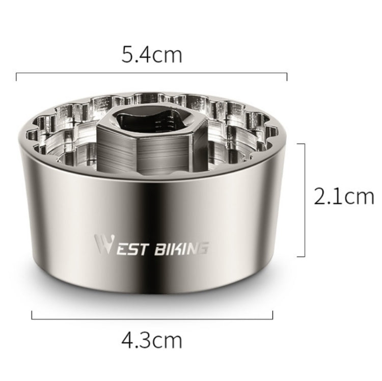 Frendorf | WEST BIKING YP0719253 5 in 1 44MM Fahrrad Innenlager Reparaturwerkzeug(Silber)