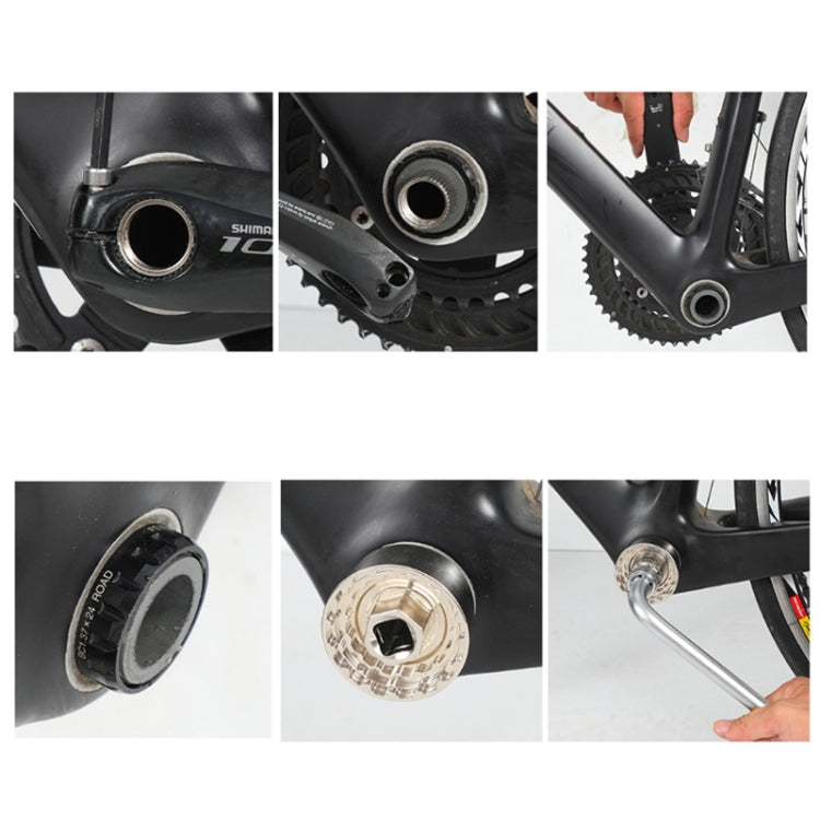 Frendorf | WEST BIKING YP0719253 5 in 1 44MM Fahrrad Innenlager Reparaturwerkzeug(Silber)
