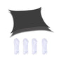 Frendorf | Outdoor Garten Sonnensegel Wasserdicht Anti-UV Markise, Größe: 3m x 4m (Schwarz)