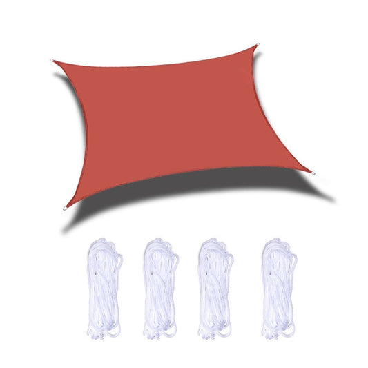 Frendorf | Outdoor Garten Sonnensegel Wasserdicht Anti-UV Markise, Größe: 3m x 4m(Rot)