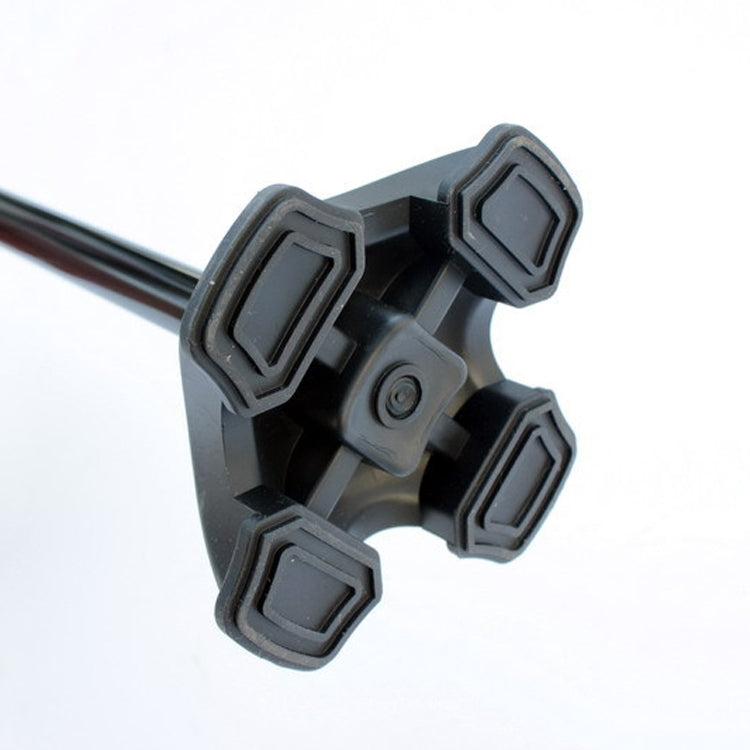 Frendorf | Multifunktionale faltbare Doppeldrugelder Krücken aus Aluminiumlegierung Senioren Power-Assisted Gehstöcke vierbeinig mit Lichtern, Länge: 86-98cm (Schwarz)