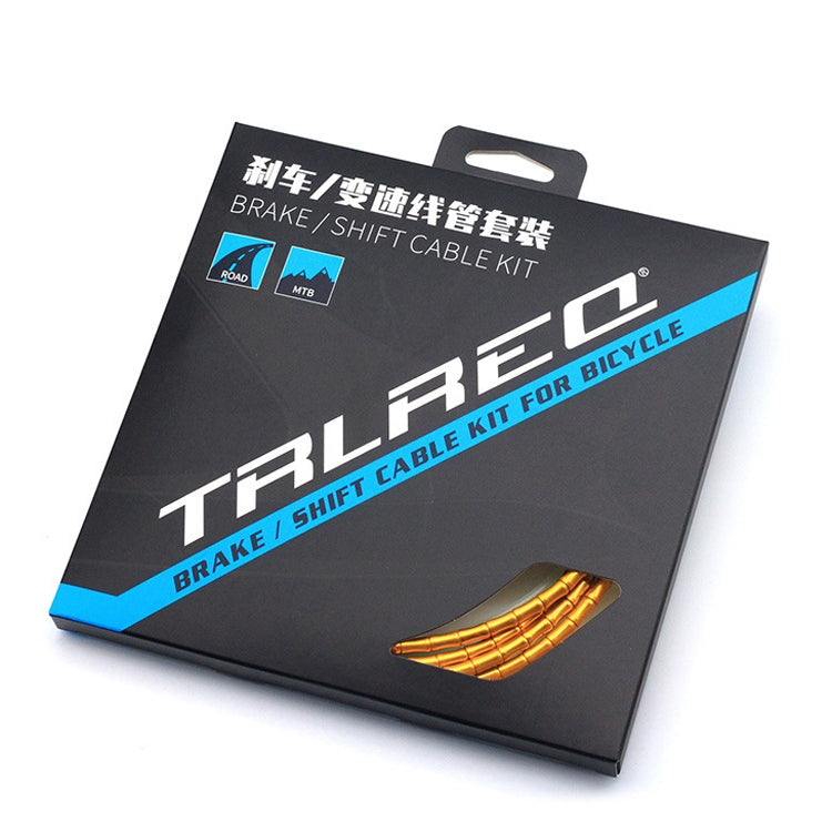Frendorf | TRLREQ Mountain Road Bicycle Aluminiumlegierung Bremsaußentube Ölgefüllte Fischgrätenleitungsröhre, Farbe: Blau Gold