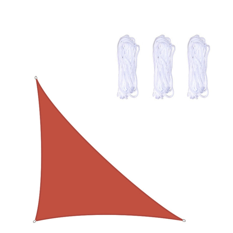 Frendorf | Dreieckiger Outdoor-Garten-Sonnensegel wasserdicht Anti-UV Markise, Größe: 3m x 4m x 5m (Rot)
