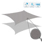 Frendorf | Dreieckiger Outdoor-Garten-Sonnensegel wasserdicht Anti-UV Markise, Größe: 3m x 4m x 5m (Rot)