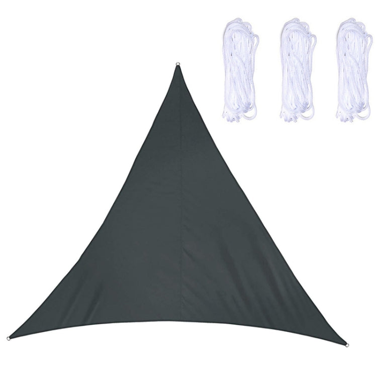 Frendorf | Dreieckiger Outdoor-Garten-Sonnensegel wasserdicht Anti-UV Markise, Größe: 3,6 m x 3,6 m x 3,6 m (Schwarz)