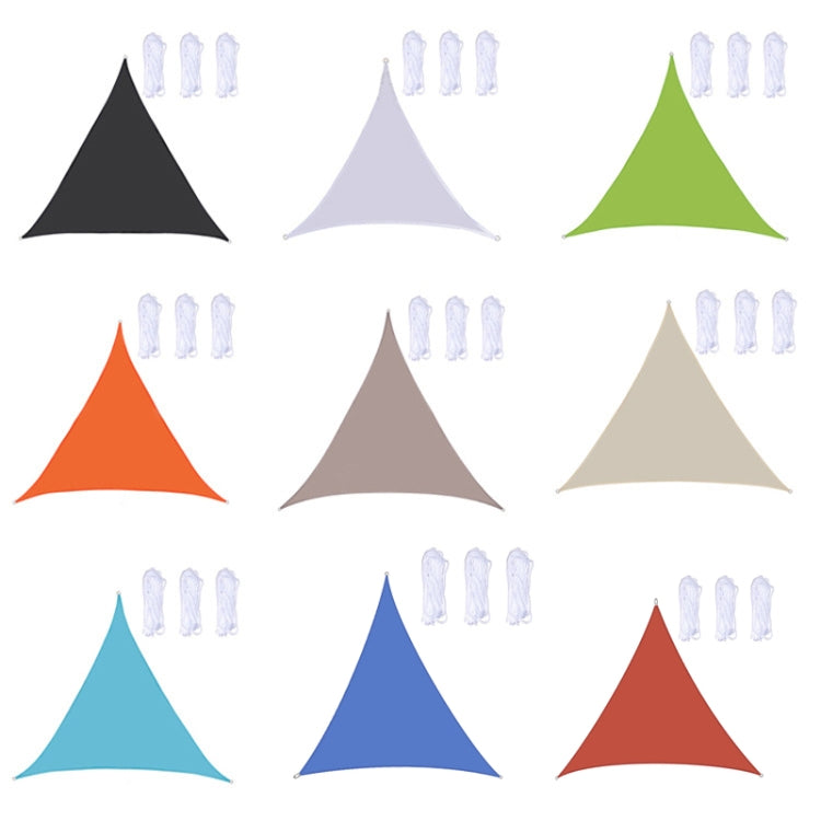 Frendorf | Dreieckiger Outdoor Garten Sonnenschutz Segel Wasserdicht Anti-UV Markise, Größe: 4m x 4m x 4m (Khaki)