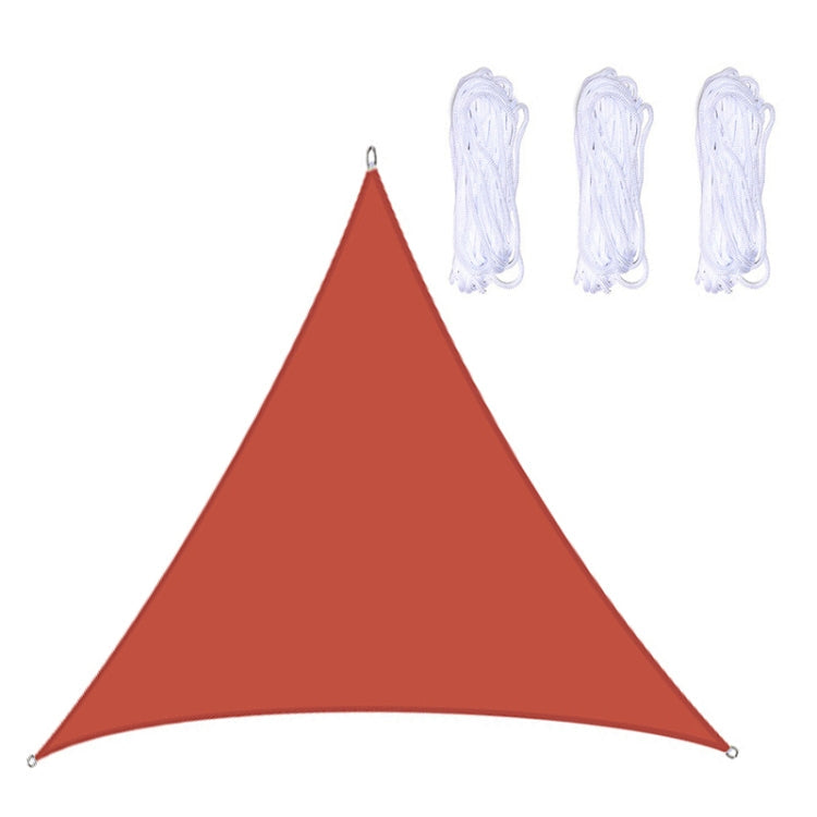 Frendorf | Dreieckiger Outdoor Garten Sonnenschutzsegel Wasserdicht Anti-UV Markise, Größe: 5m x 5m x 5m(Rot)