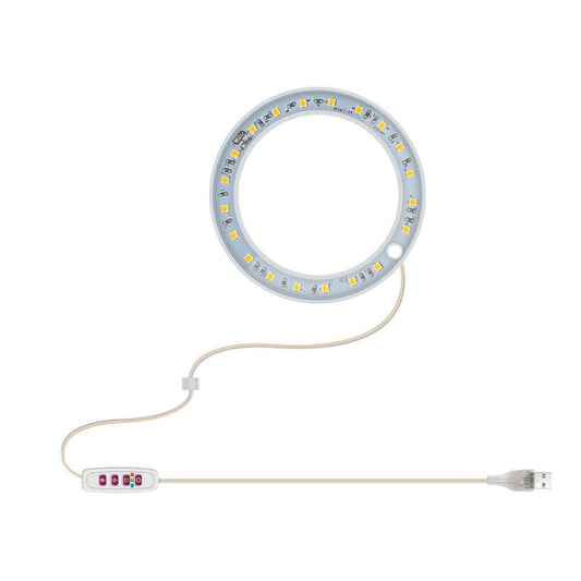 LED Pflanzenwachstumslampe Vollspektrale intelligente Zeitschaltuhr Innenfülllicht Ring Pflanzenlampe, Leistung: Ein Kopf(Sonnenschein)