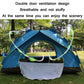Frendorf | TC-014 Outdoor Strand Reise Camping Automatik Frühling Mehrpersonen Zelt Für 3-4 Personen(Blau+Matte+Hängematte)