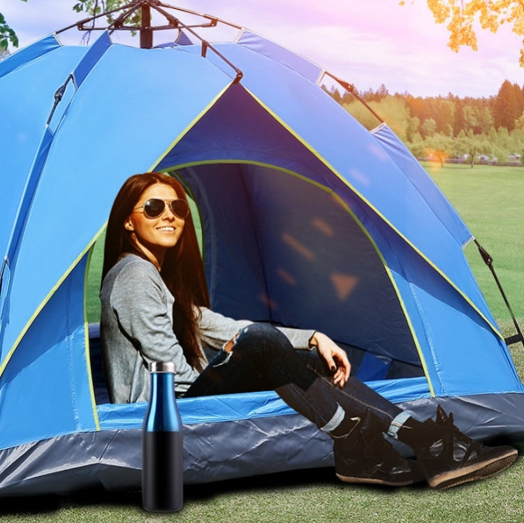 Frendorf | TC-014 Outdoor Strand Reise Camping Automatik Frühling Multi-Person Zelt Für 3-4 Personen (Grün+Matte+Hängematte)