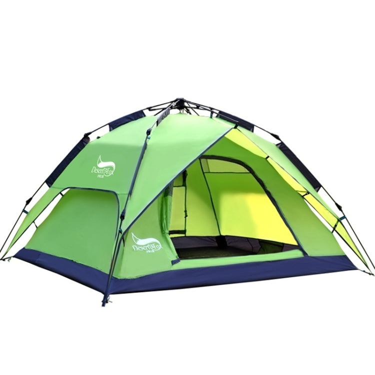 Frendorf | Desert&Fox Outdoor Reise Camp Zelt Strand Automatisch Einfach Aufzubauendes Zelt für 3-4 Personen (Fruchtgrün)
