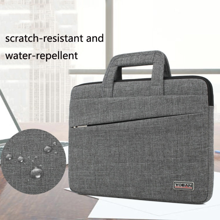 Frendorf | YOBAN Y-923-1 Freizeit Laptop Tasche Wasserfest Tablet Business Tasche, Größe: 14 Zoll(Dunkelgrau)
