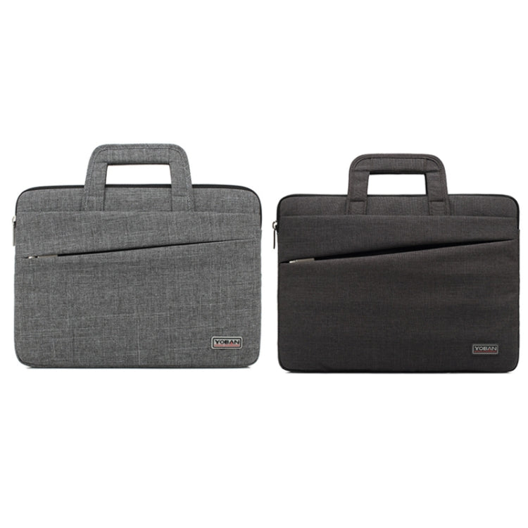 Frendorf | YOBAN Y-923-1 Freizeit Laptop Tasche Wasserfest Tablet Business Tasche, Größe: 14 Zoll(Dunkelgrau)
