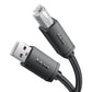 Frendorf | 3 PCS Jasoz USB Druckdatenkabel sauerstofffreies Kupferkern, Kabellänge: 8m