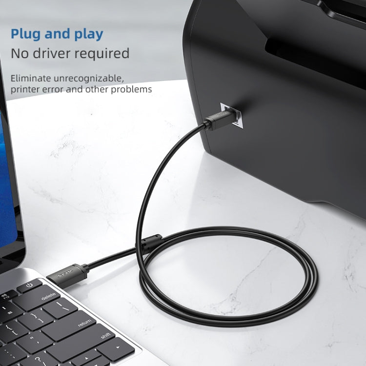 Frendorf | 3 PCS Jasoz USB Druckdatenkabel sauerstofffreies Kupferkern, Kabellänge: 8m