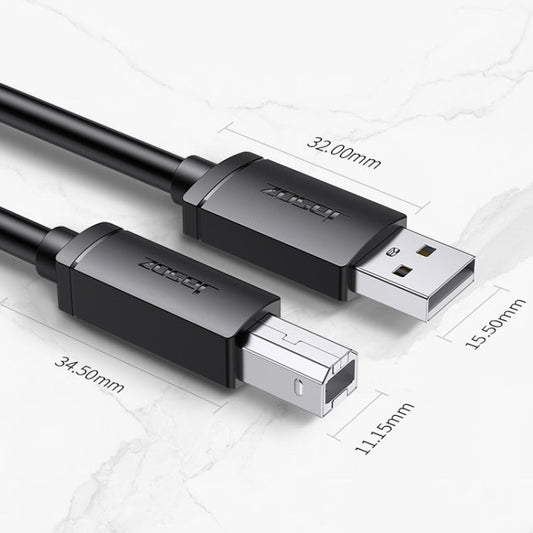 Frendorf | 3 PCS Jasoz USB Druckdatenkabel sauerstofffreies Kupferkern, Kabel Länge: 10m