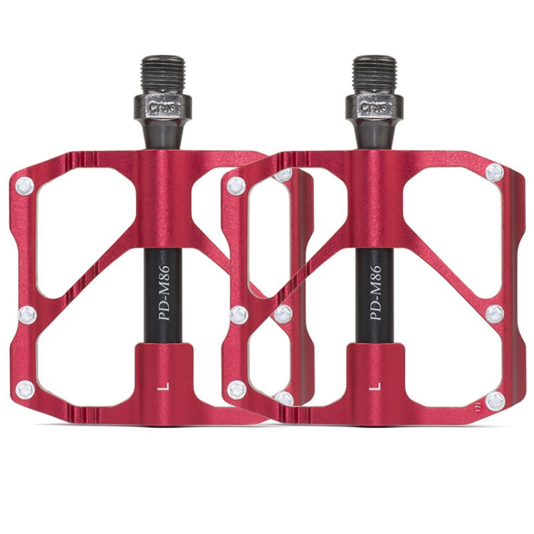Frendorf | 1 Paar PROMEND Mountainbike Rennrad Fahrrad Aluminium Pedale (PD-M86 Rot)
